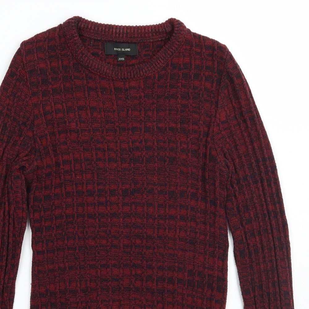 River Island Womens Red   Pullover Jumper Size 2XS