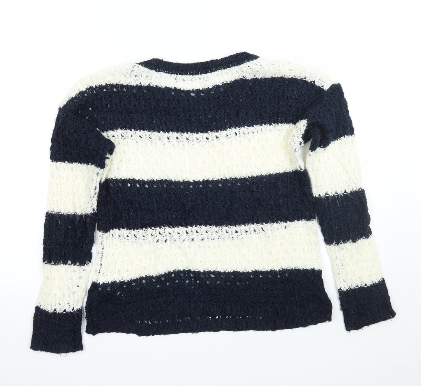 Primark Womens Blue Striped  Pullover Jumper Size 8