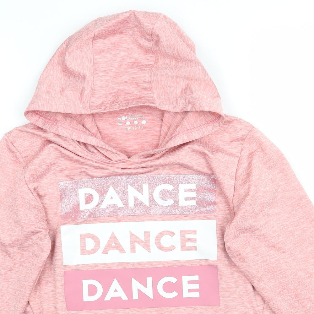 soulux Girls Pink   Pullover Hoodie Size 12 Years