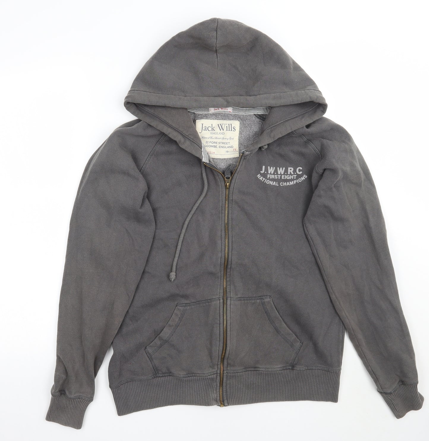 Jack Wills Womens Grey   Jacket Coat Size 14