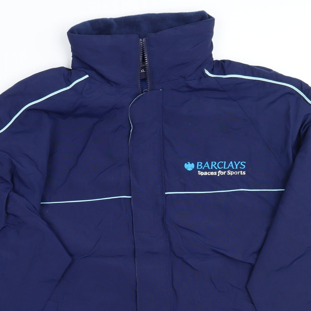 Barclays Mens Blue   Jacket Coat Size XL