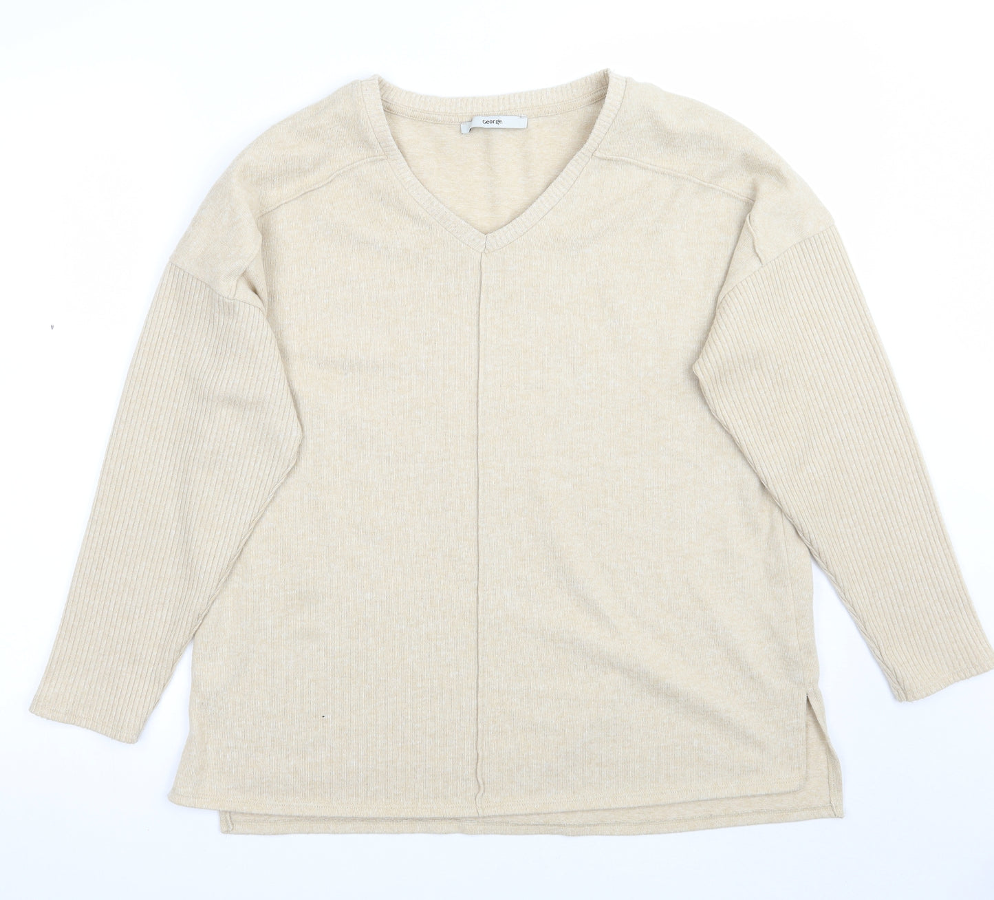 George Womens Beige   Pullover Jumper Size L
