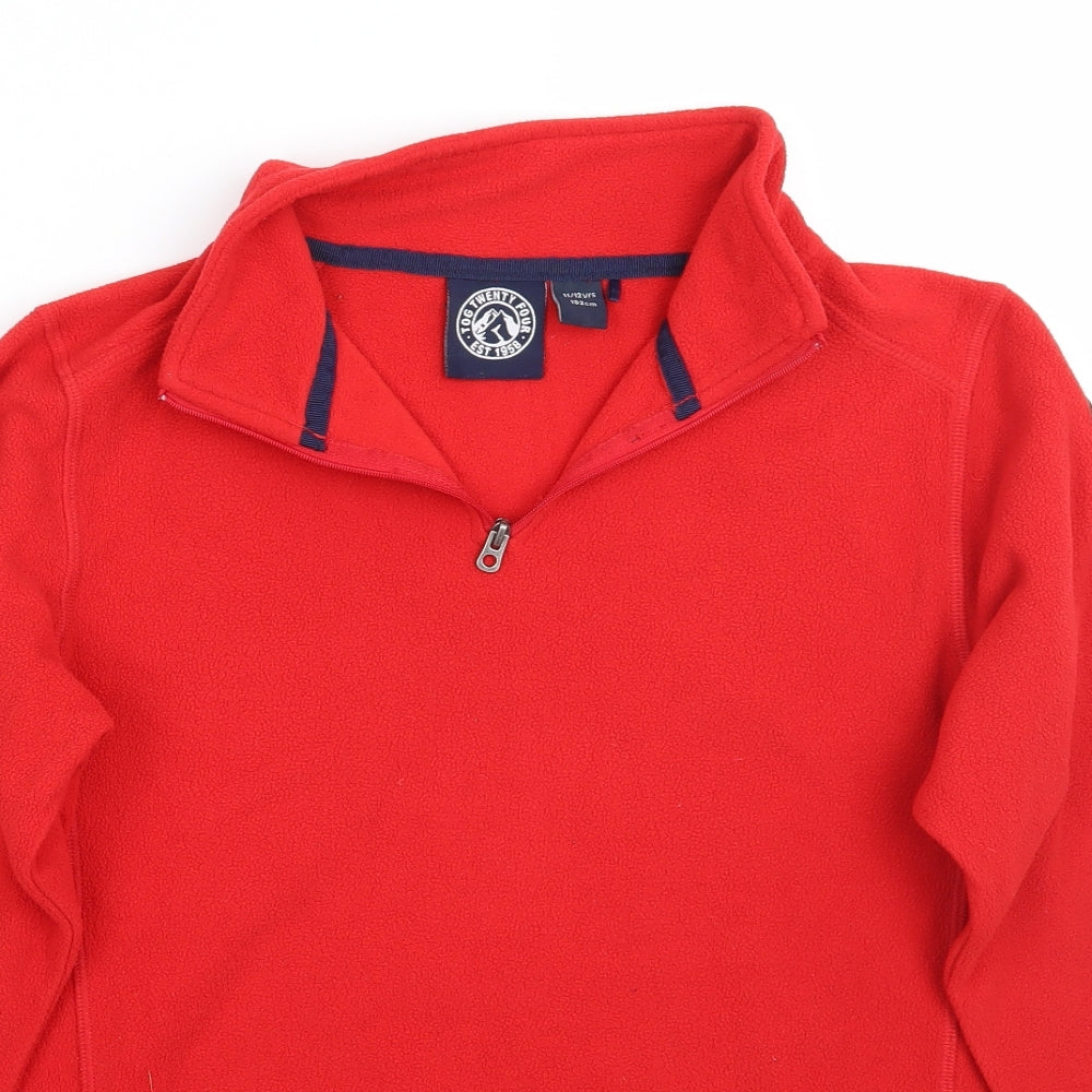 TOG 24 Boys Red   Pullover Jumper Size 12 Years