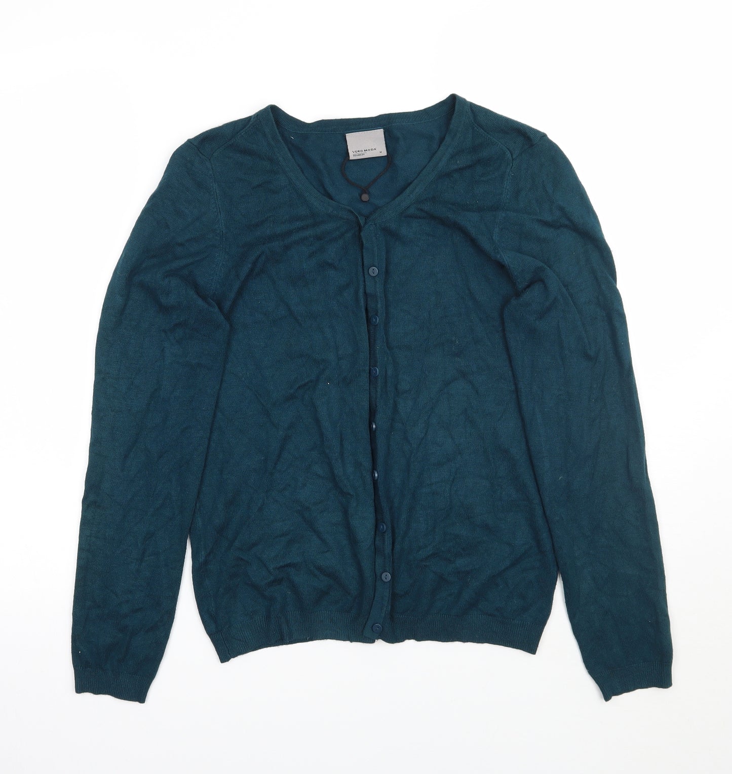 VERO MODA Womens Blue   Cardigan Jumper Size M