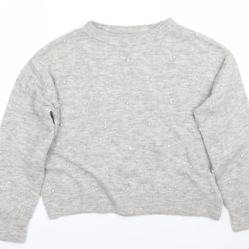 H&M Womens Grey   Pullover Jumper Size S