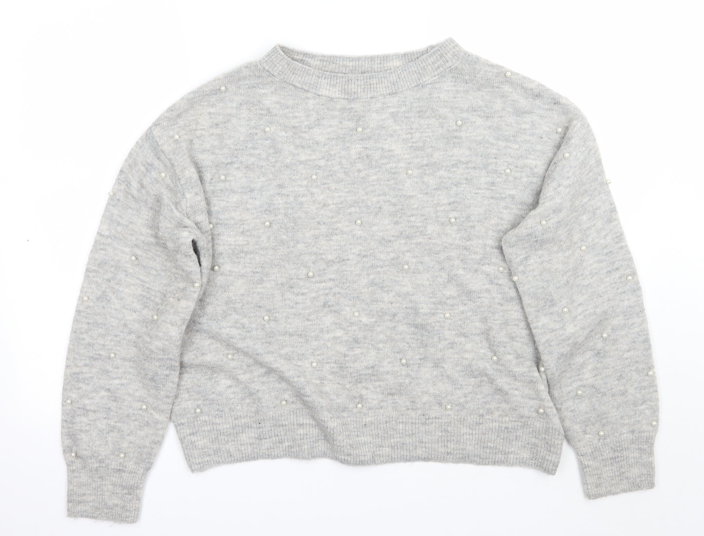 H&M Womens Grey   Pullover Jumper Size S