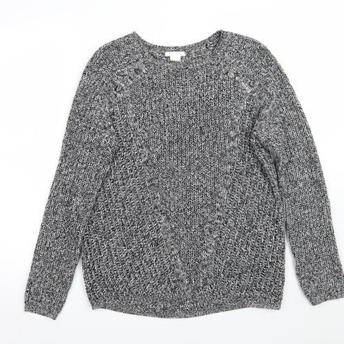 H&M Womens Grey   Pullover Jumper Size S
