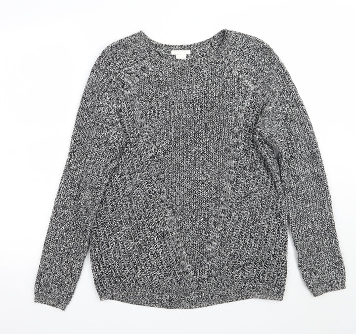 H&M Womens Grey Pullover Jumper Size S
