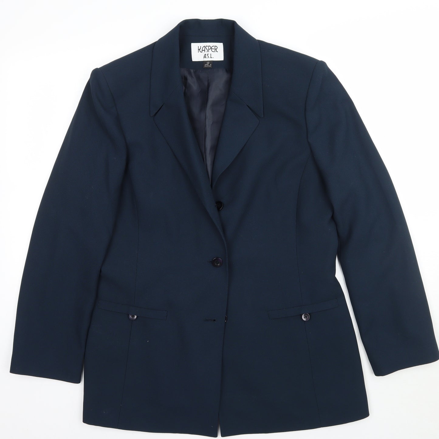 Kasper Womens Blue   Jacket Blazer Size 12