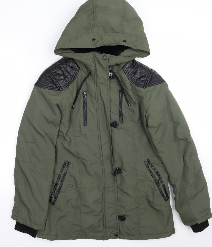 FOREVER 21 Womens Green Jacket Coat Size L