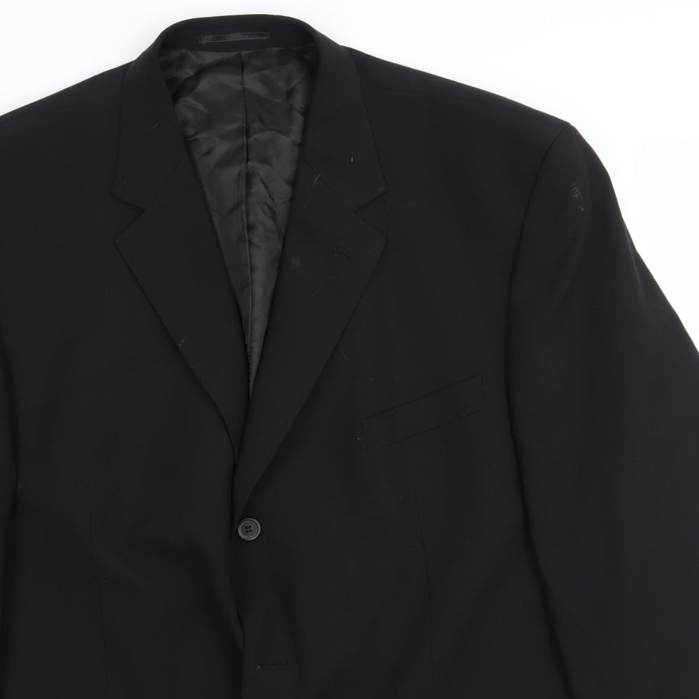 You mix + match Mens Black   Jacket Suit Jacket Size 50