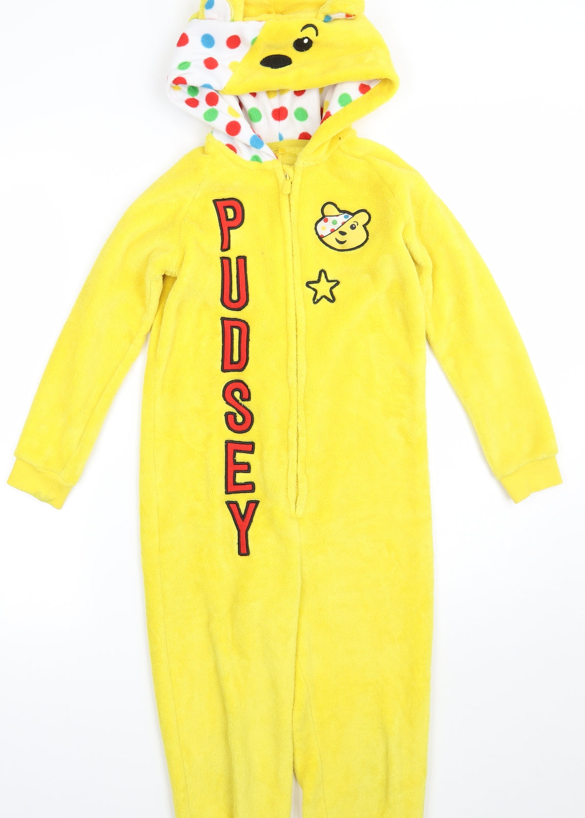 George Girls Yellow Polka Dot  Cami One Piece Size 7-8 Years