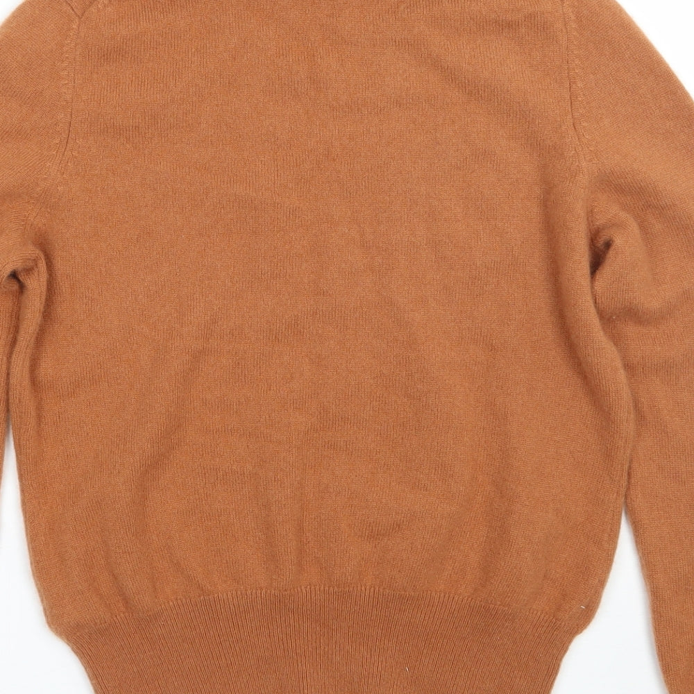 Marks and Spencer Womens Orange   Henley Jumper Size 8