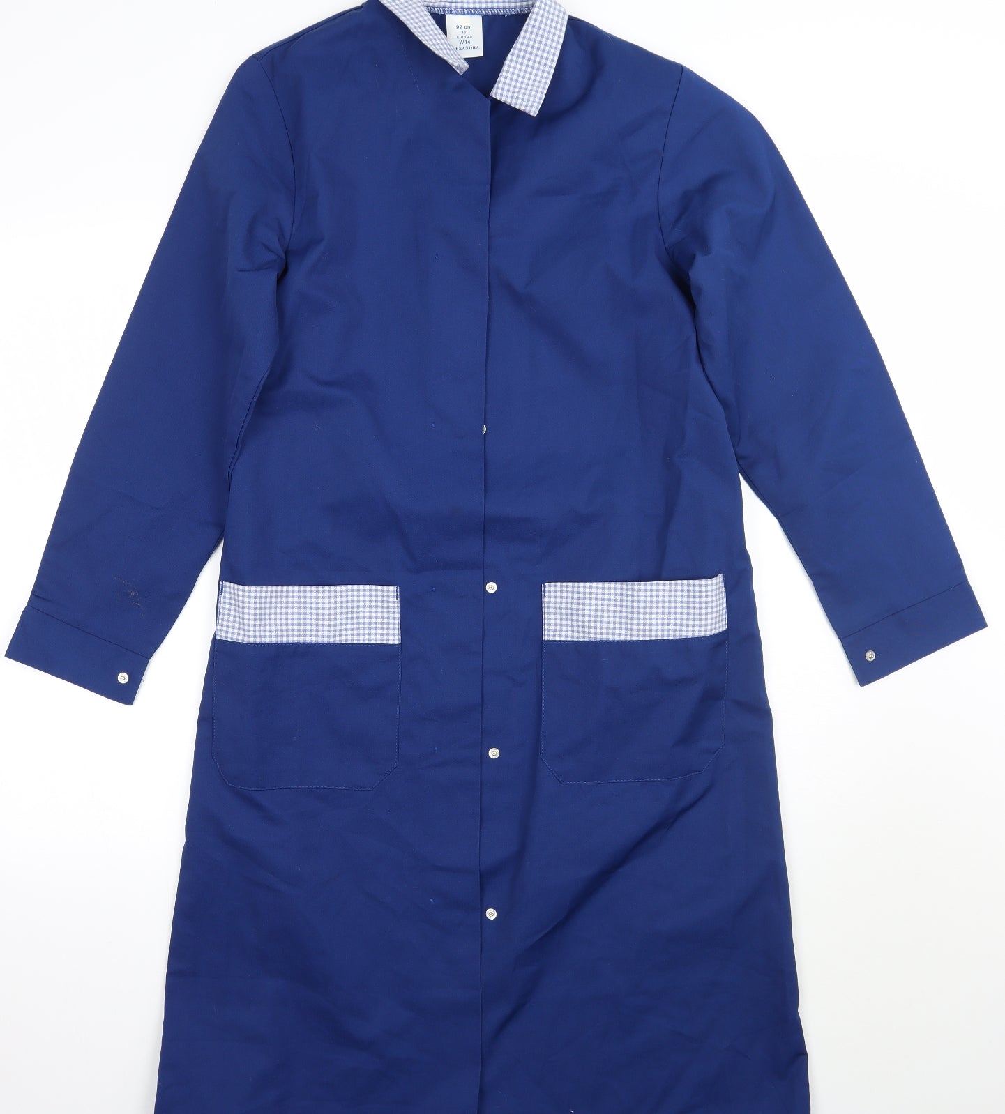 Alexandra Womens Blue Check  Jacket  Size 14