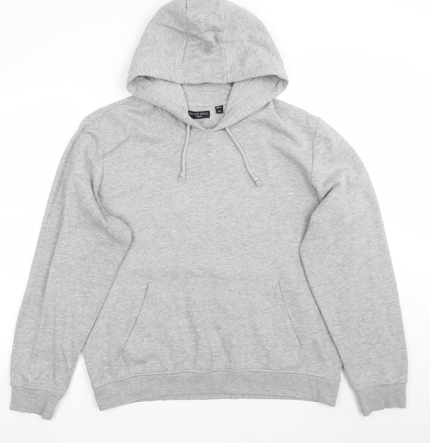 Brave Soul Mens Grey   Pullover Hoodie Size XL