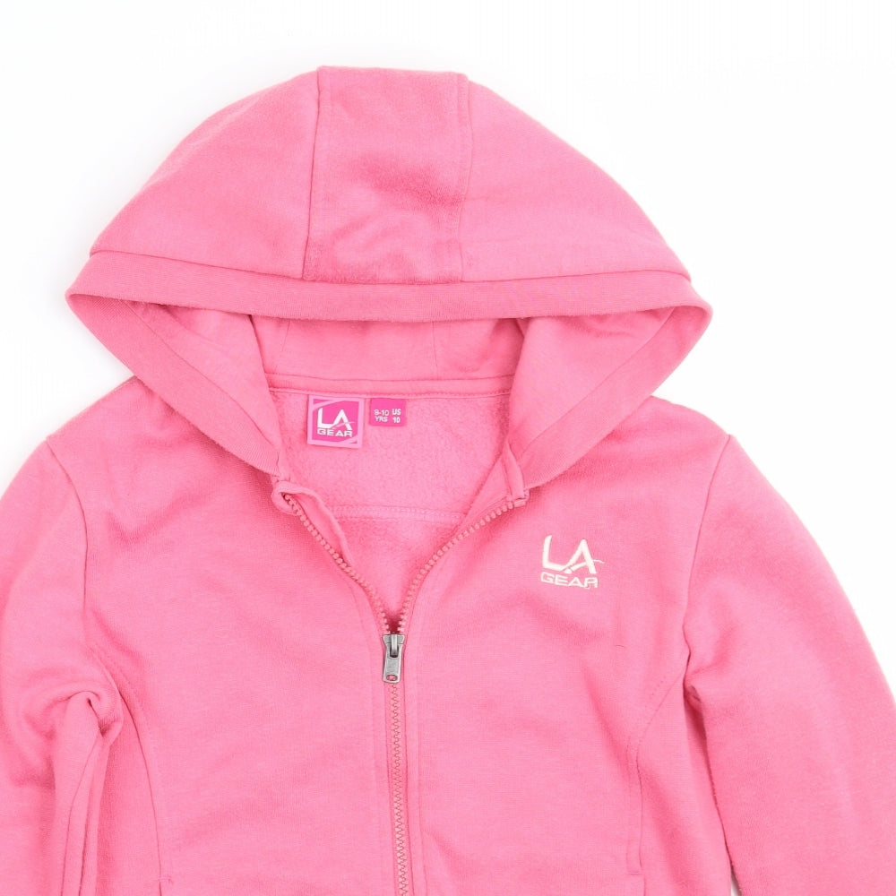 LA Gear Girls Pink   Jacket  Size 9-10 Years