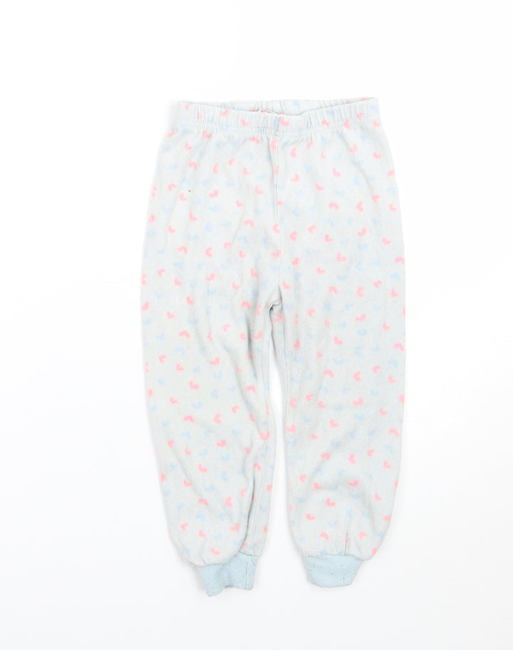 Pimark Girls Blue Geometric   Pyjama Pants Size 2-3 Years