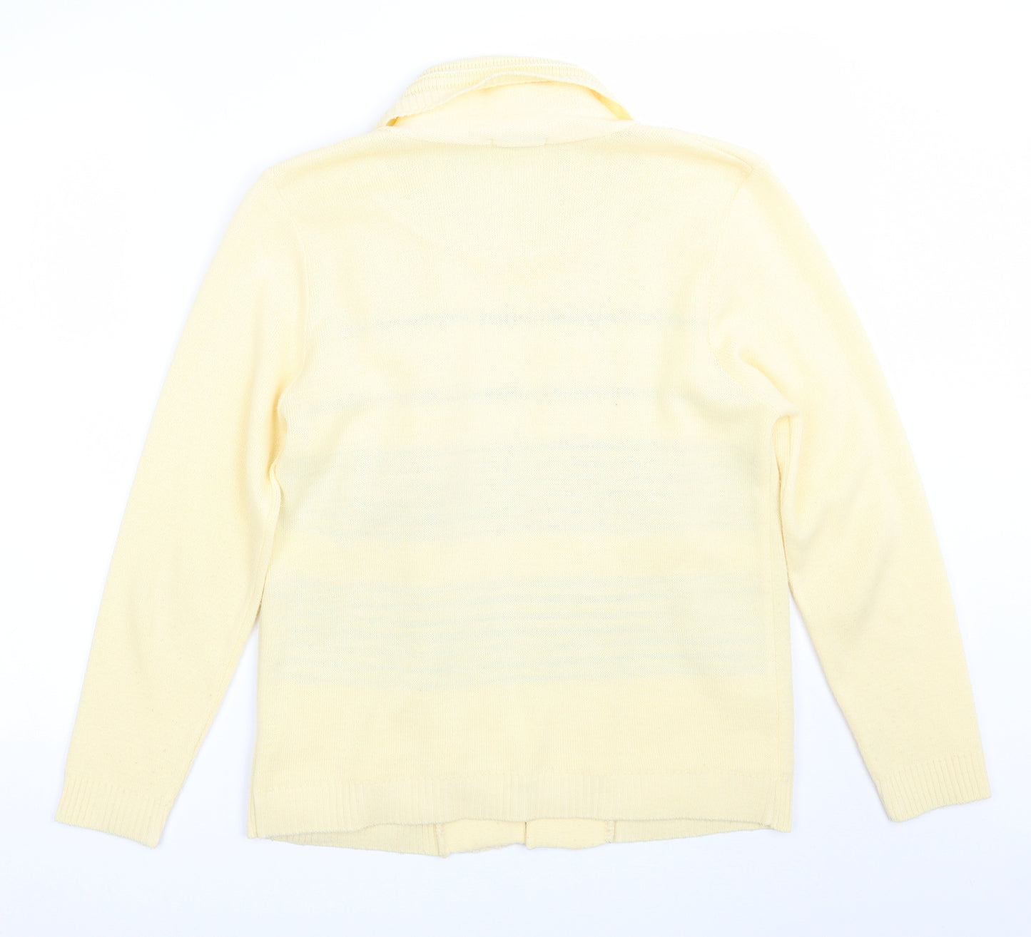 Vivi  Womens Yellow Striped  Pullover Jumper Size M