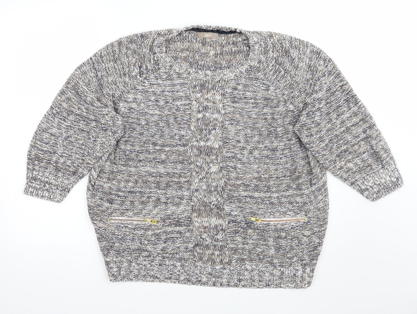 Soon Womens Grey   Pullover Jumper Size 18