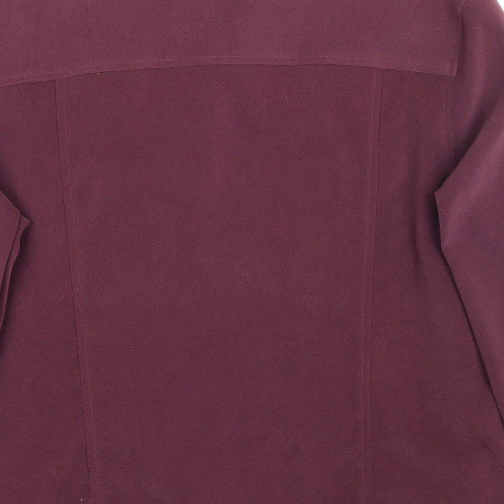 Noni Womens Purple   Jacket Coat Size 14