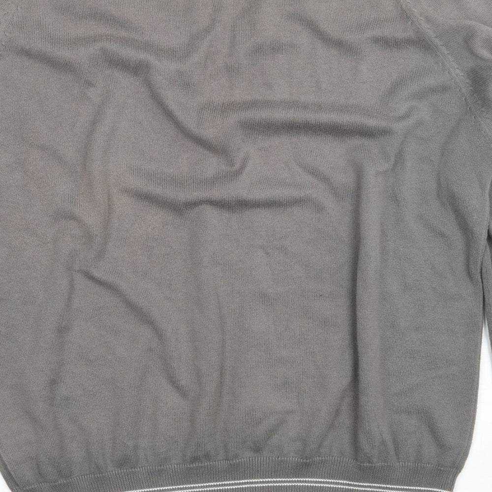 Lyle & Scott Mens Grey   Pullover Jumper Size L