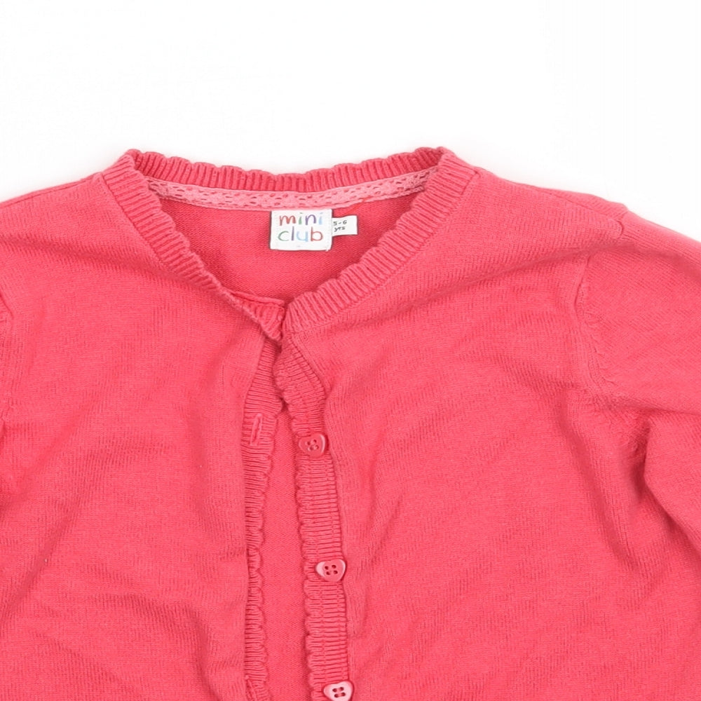 Mini Club Girls Purple   Cardigan Jumper Size 5-6 Years