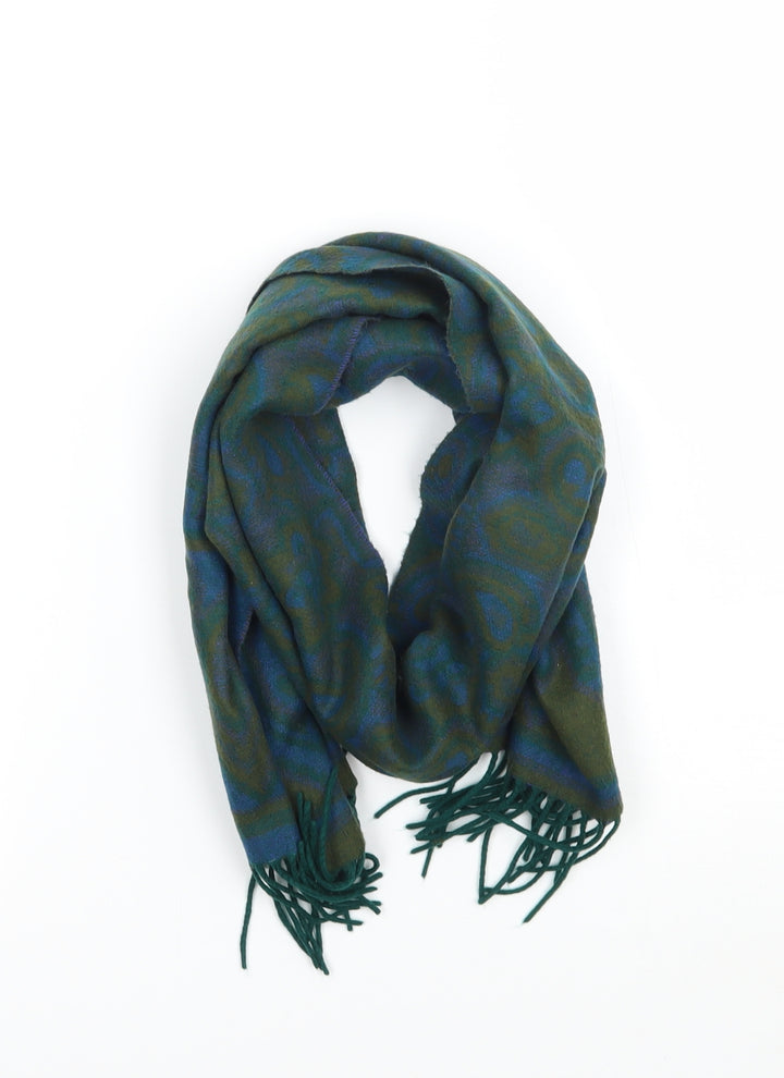 Preworn Womens Green Paisley Scarf