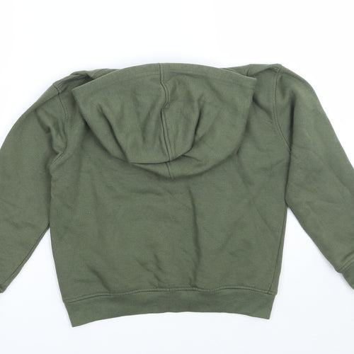 Preworn Girls Green   Pullover Hoodie Size 4-5 Years