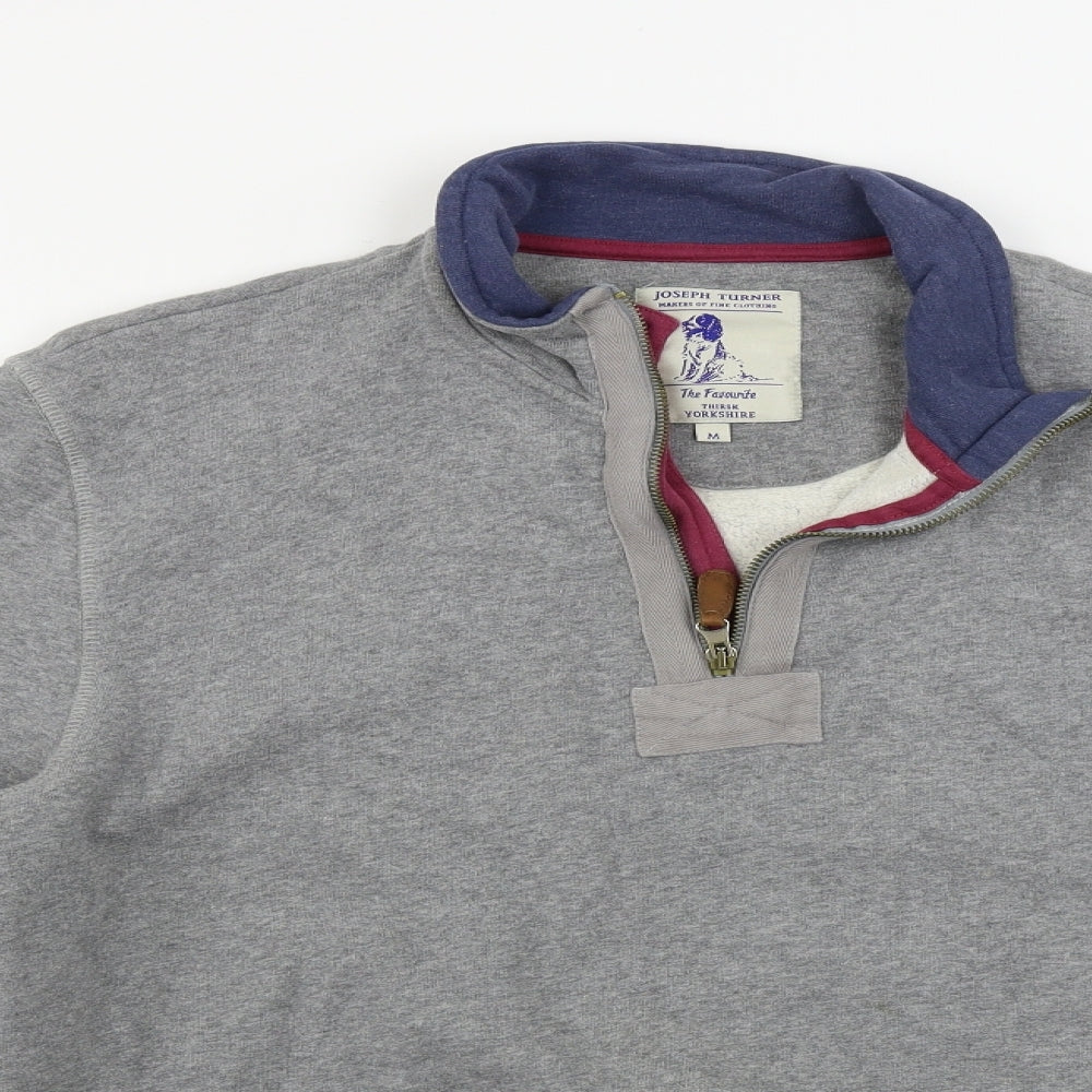 Joseph Turner  Mens Grey   Henley Jumper Size M