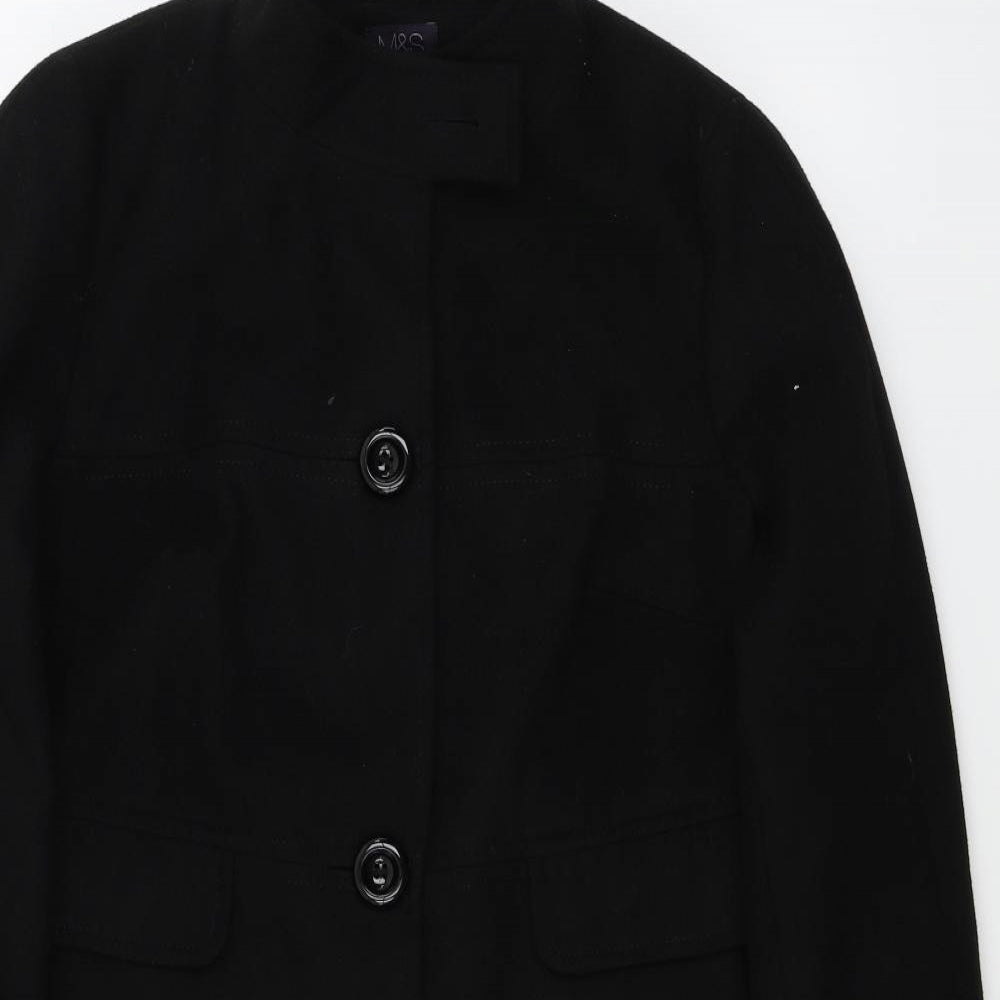 Marks and Spencer  Womens Black   Jacket Coat Size 14