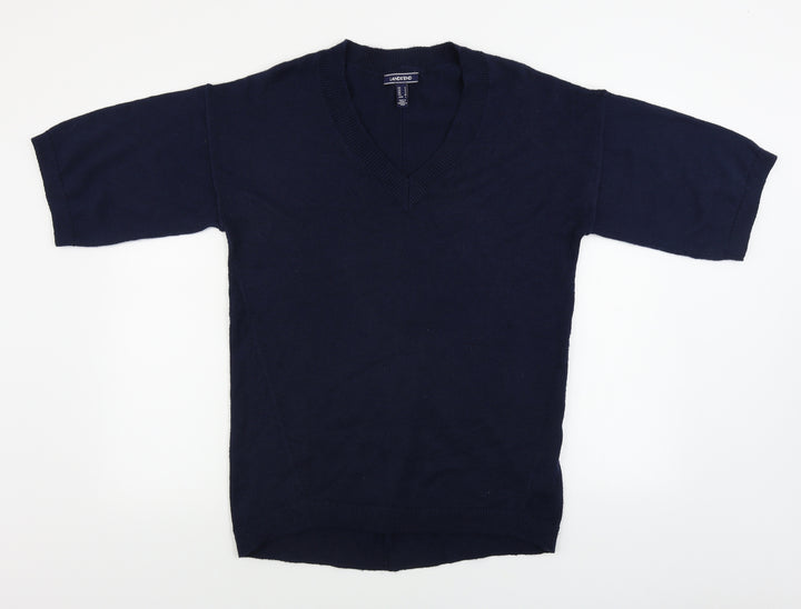 Lands' End Womens Blue Pullover Jumper Size S