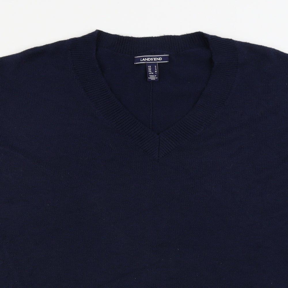 Lands' End  Womens Blue   Pullover Jumper Size S