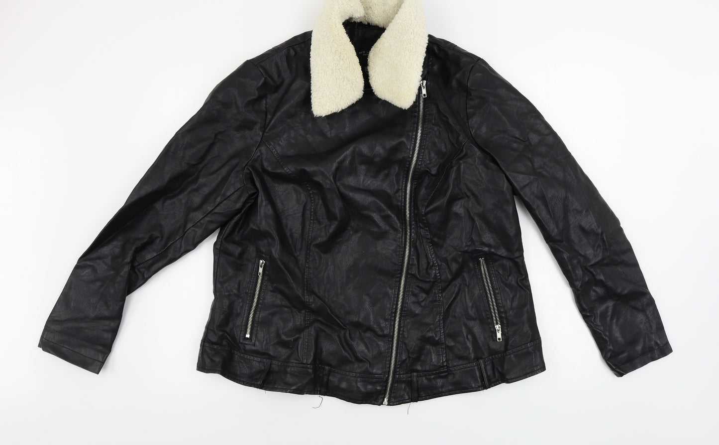 New Look Womens Black   Jacket Coat Size 18