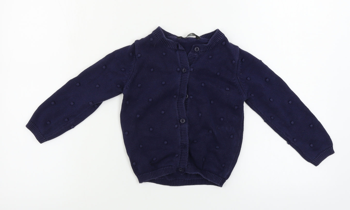 George  Girls Blue   Cardigan Jumper Size 4-5 Years