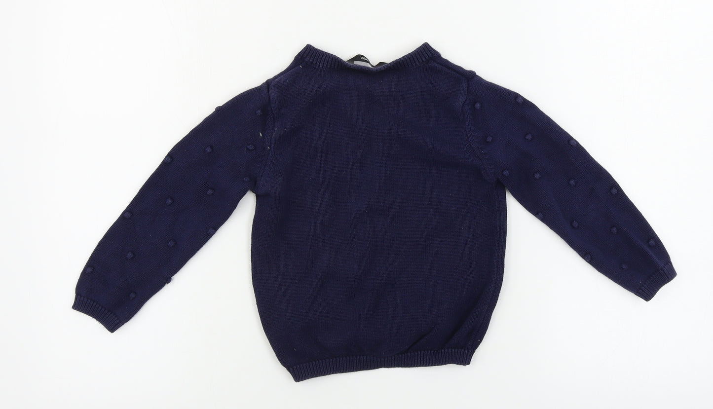 George  Girls Blue   Cardigan Jumper Size 4-5 Years