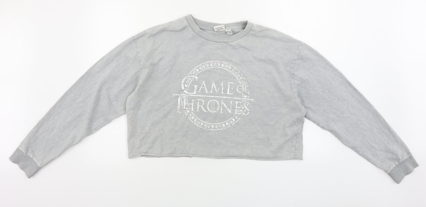 Game Of Thrones  Womens Grey   Pullover Jumper Size 14