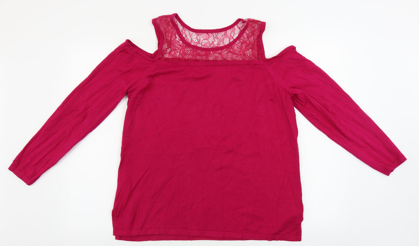 Soon Womens Pink   Pullover Jumper Size 18