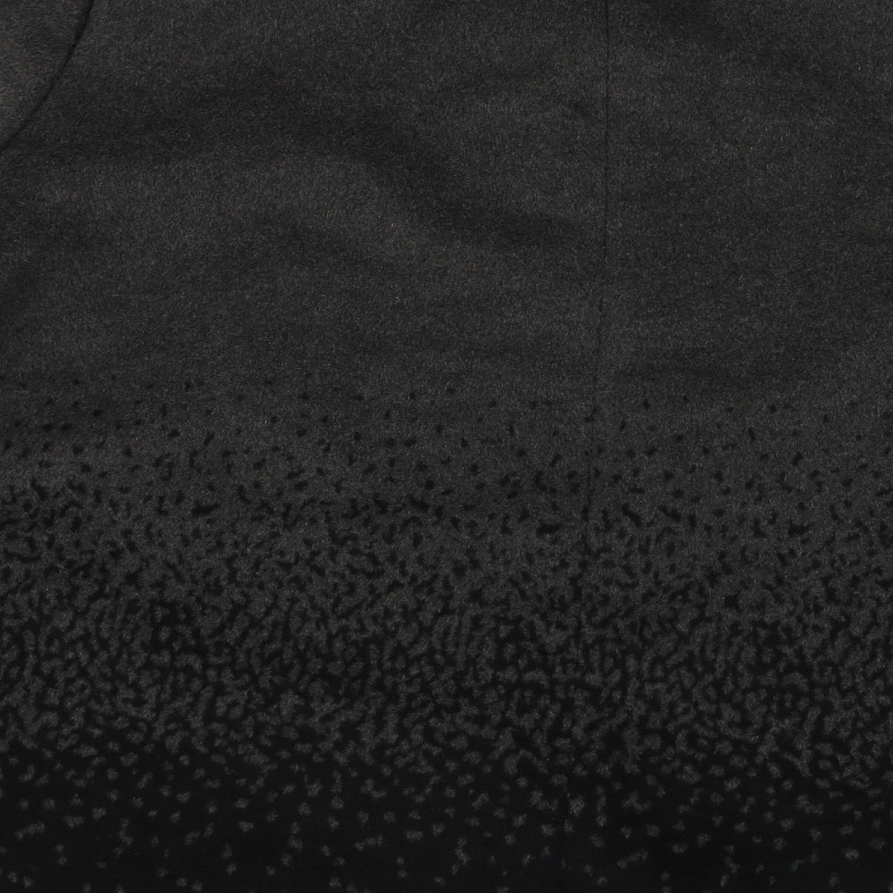 Preworn Womens Grey Paisley  Jacket Coat Size 30