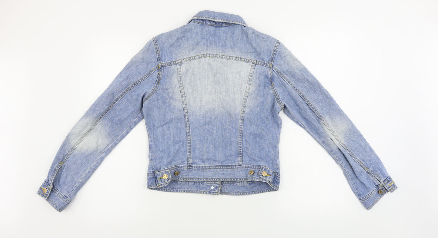 denim co Womens Blue   Jacket Coatigan Size 12