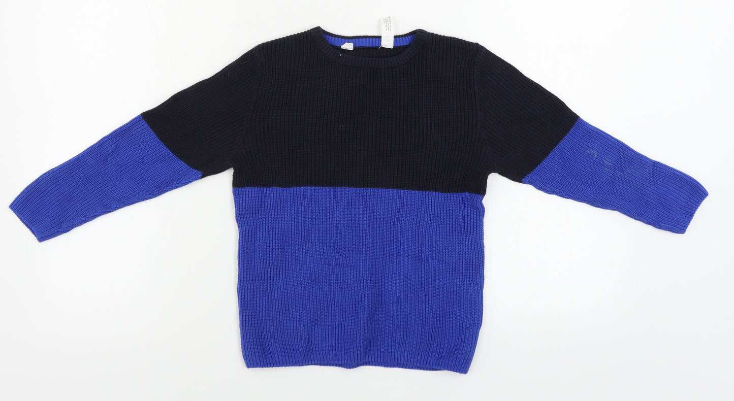 Preworn  Boys Blue   Pullover Jumper Size 5-6 Years