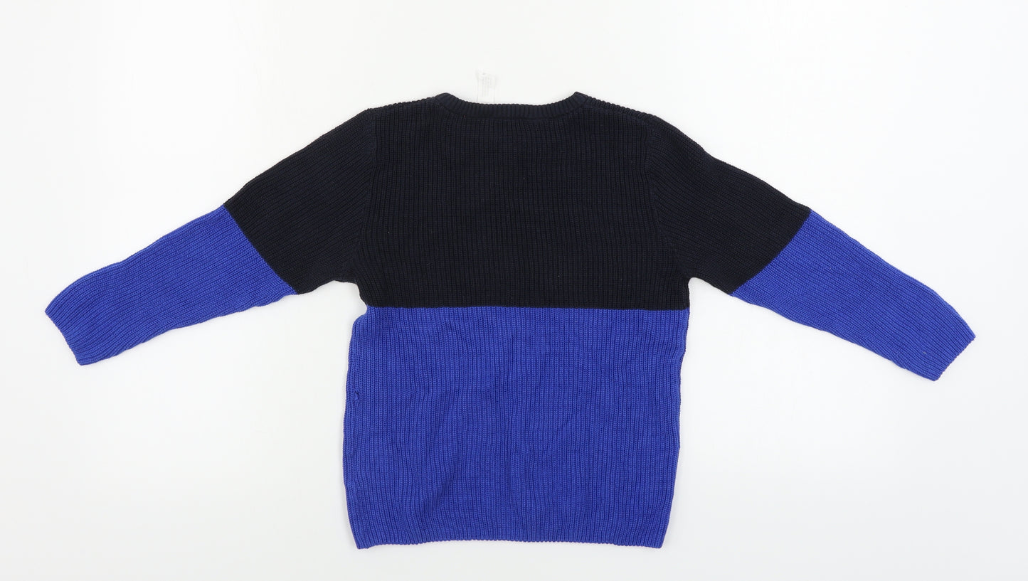 Preworn  Boys Blue   Pullover Jumper Size 5-6 Years