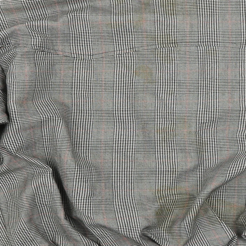 Preworn  Mens Grey Check  Jacket Coat Size M