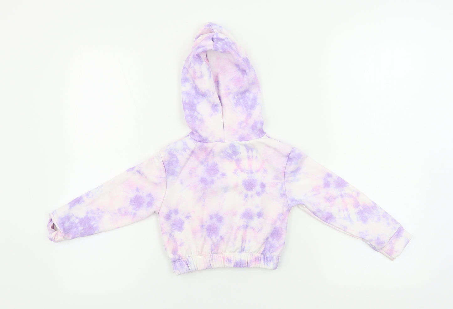 Matalan  Girls White   Pullover Hoodie Size 4 Years