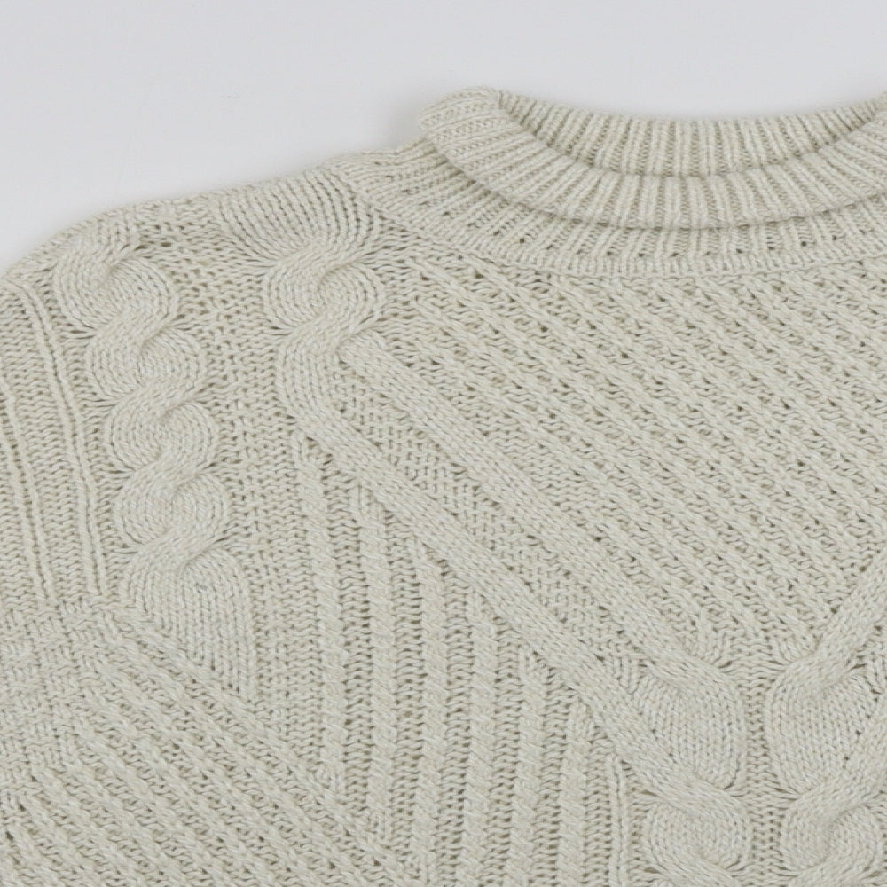 Papaya  Womens Beige   Pullover Jumper Size M