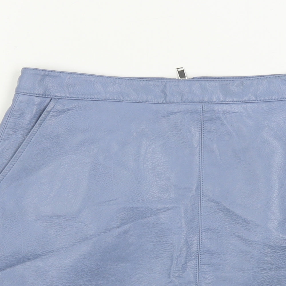 Zara Womens Blue   A-Line Skirt Size XS