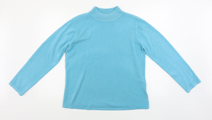 BM Womens Blue Pullover Jumper Size 10