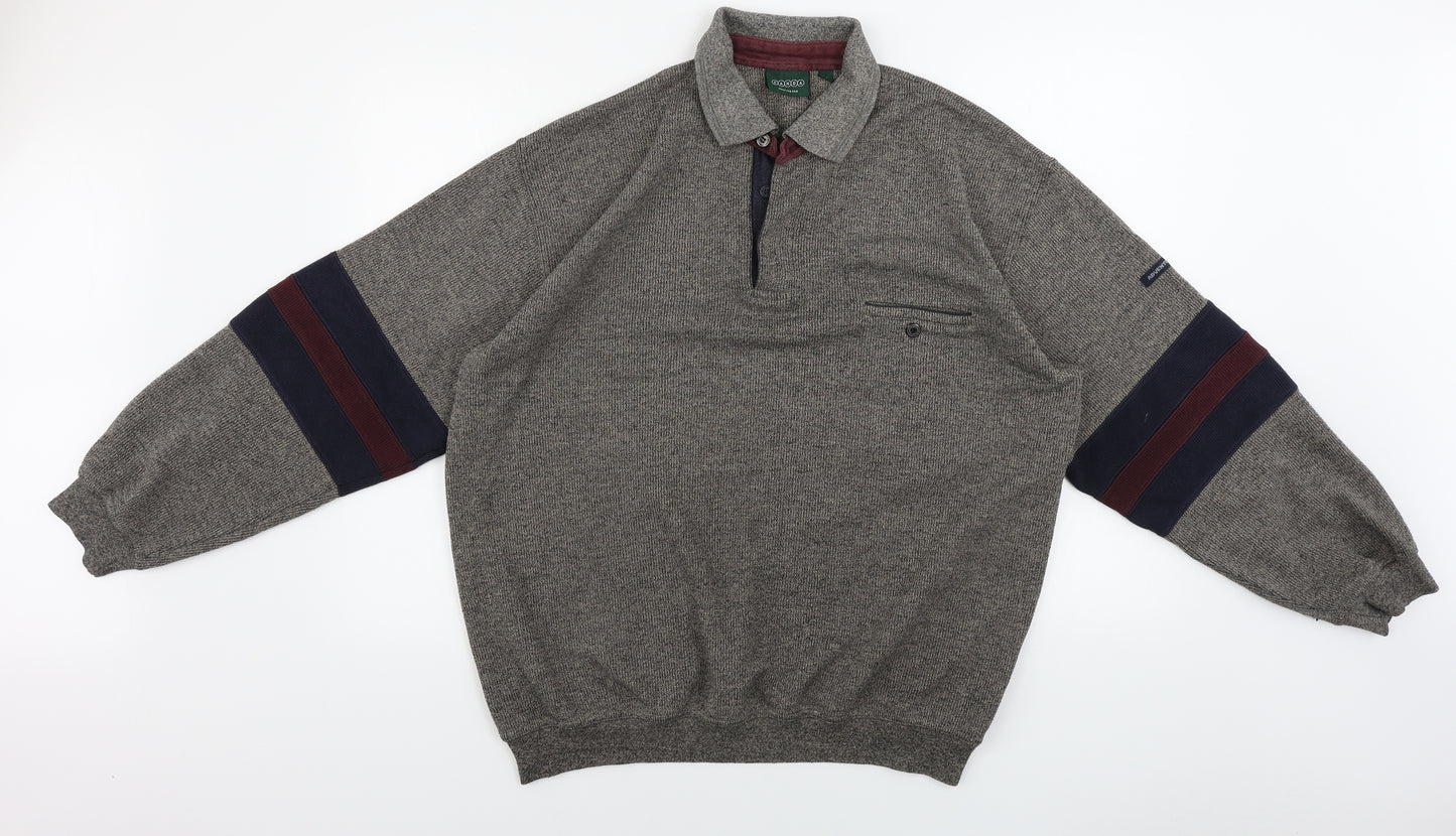 CANDA   Mens Brown    Polo Size XL