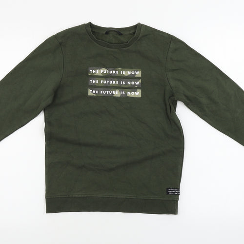 George  Boys Green   Pullover Jumper Size 9-10 Years