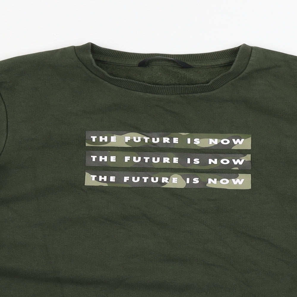 George  Boys Green   Pullover Jumper Size 9-10 Years