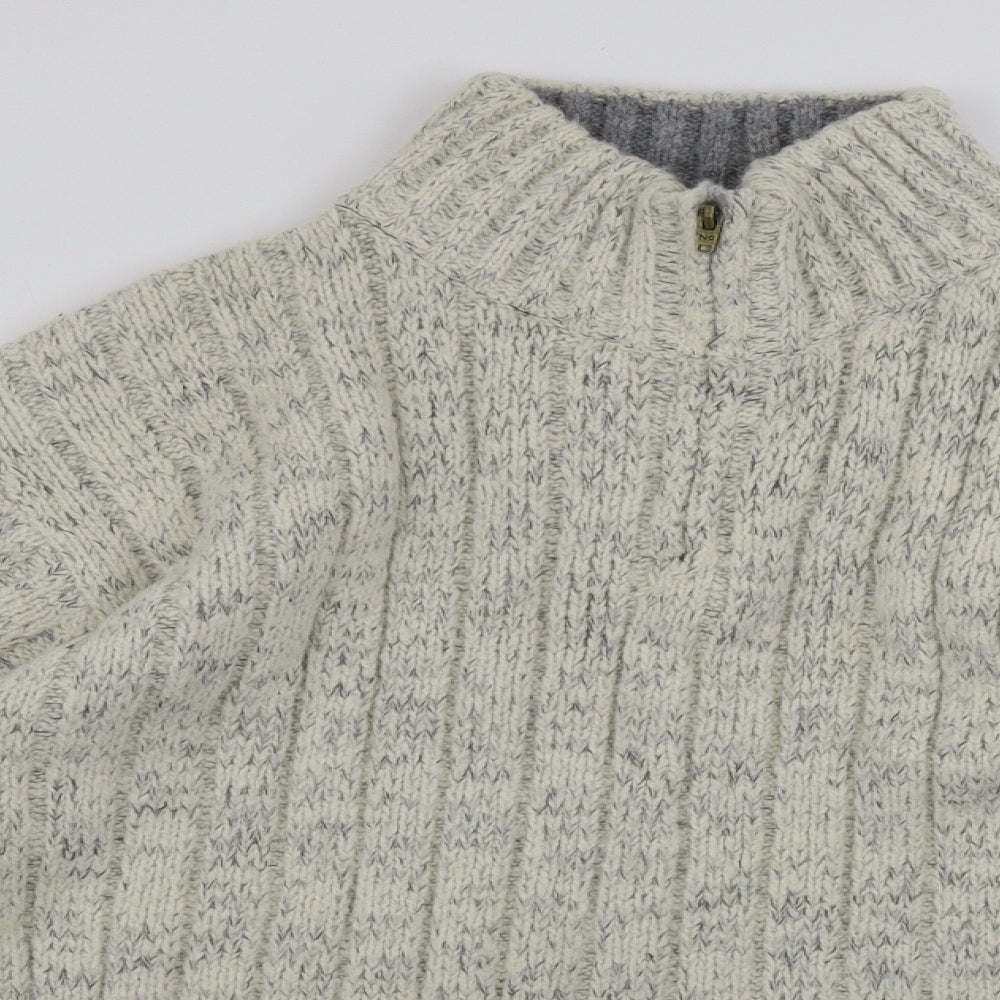 Marks and Spencer  Mens Beige   Henley Jumper Size XL